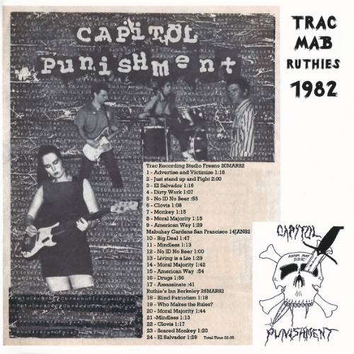 CAPITOL PUNISHMENT - Trac / Mab / Ruthies 1982 cover 
