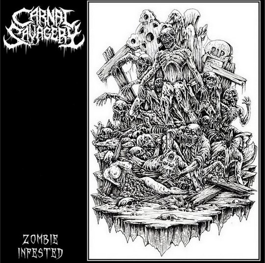 CARNAL SAVAGERY - Zombie Infested cover 