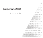 CAUSE FOR EFFECT - 0 + 1 = 01 cover 