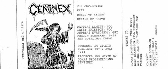CENTINEX - End of Life cover 