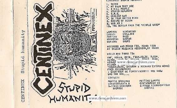 CENTINEX - Stupid Humanity cover 