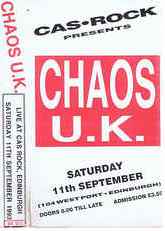 CHAOS U.K. - Live At Cas Rock, Edinburgh cover 