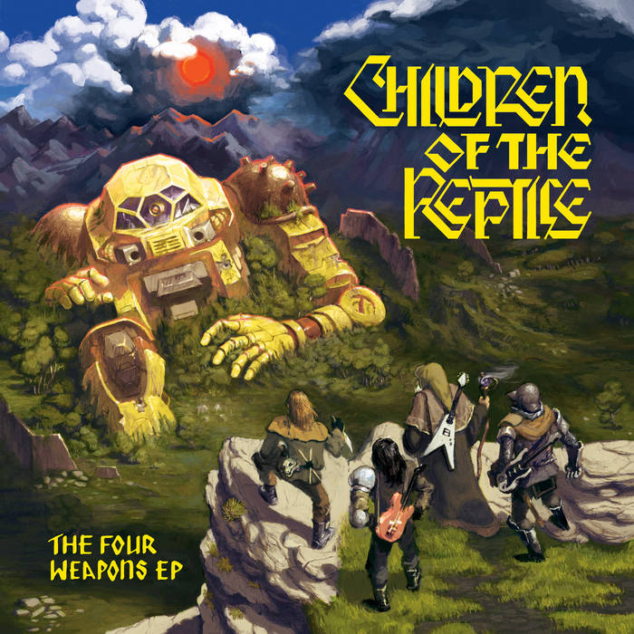 CHILDREN OF THE REPTILE - The Four Weapons EP cover 