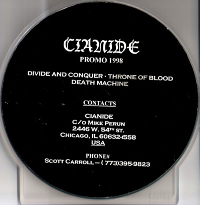 CIANIDE - Promo 1998 cover 