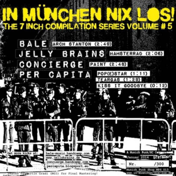 CONCIERGE - In München Nix Los - The 7 Inch Compilation Series Volume #5 cover 