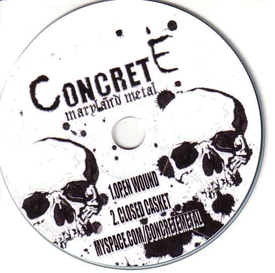 CONCRETE (MD) - Open Wound; Closed Casket cover 