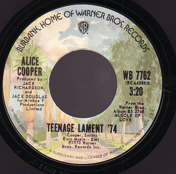 ALICE COOPER - Teenage Lament '74 cover 