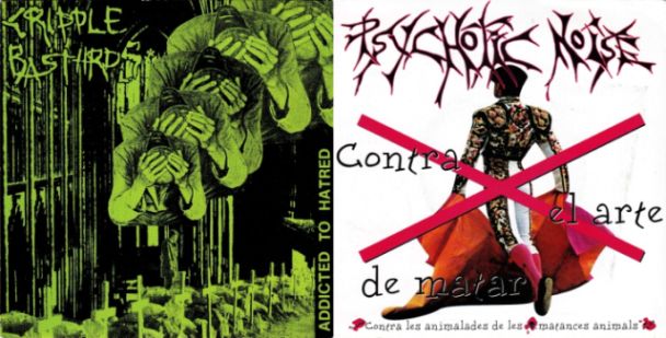 CRIPPLE BASTARDS - Addicted to Hatred / Contra el Arte de Matar cover 
