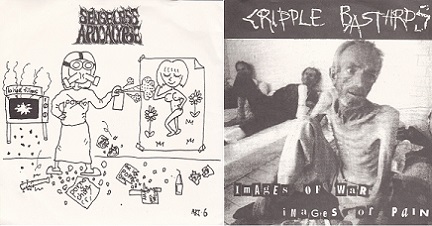 CRIPPLE BASTARDS - Untitled / Images of War-Images of Pain cover 
