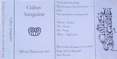 CULTUS SANGUINE - Official Rehersal cover 