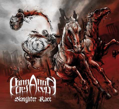 DAMNATION DEFACED - Slaughter Race cover 