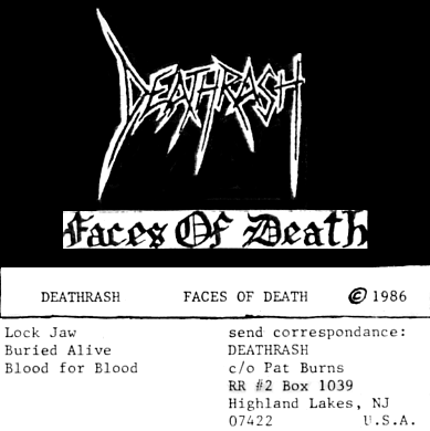 DEATHRASH - Faces of Death cover 