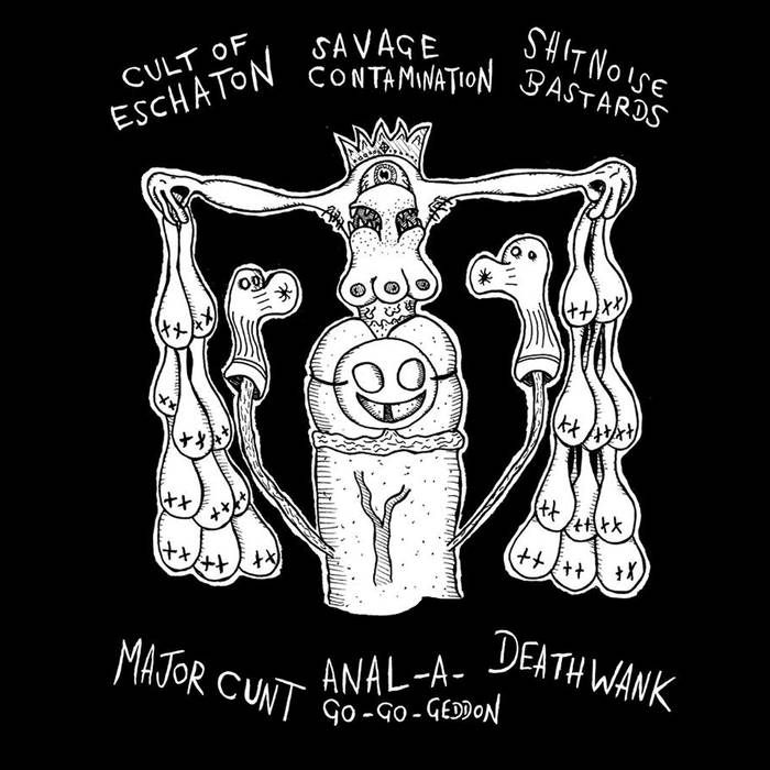 DEATHWANK - 6 Way Split (2014) cover 