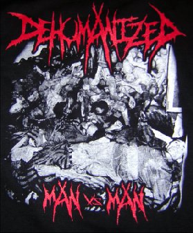 DEHUMANIZED - Man vs Man cover 