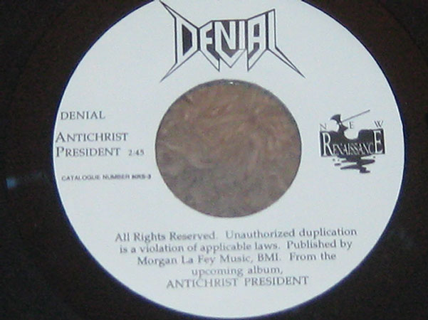 DENIAL - Antichrist President cover 
