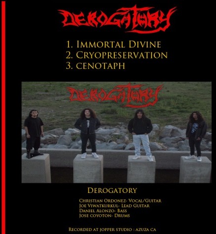 DEROGATORY - Demo 2011 cover 