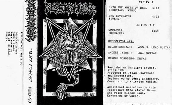 DESECRATOR - Black Sermons cover 