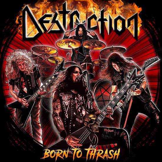 DESTRUCTION - Born To Thrash cover 