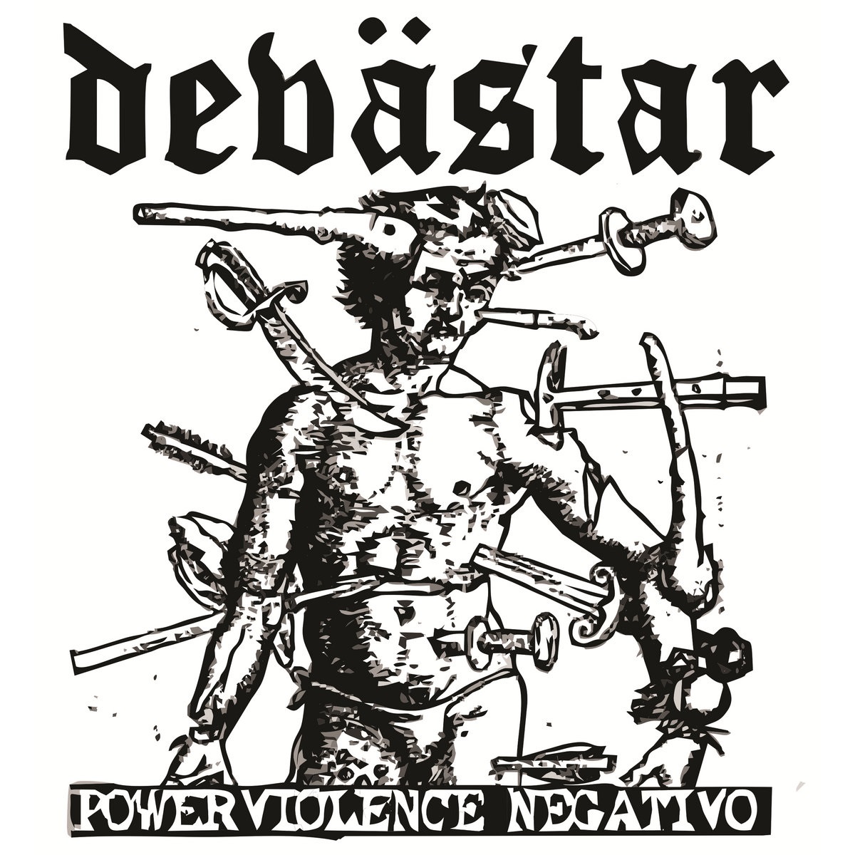 DEVÄSTAR - Powerviolence Negativo​ cover 