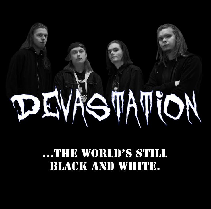 DEVASTATION - ...The World's Still Black And White. cover 