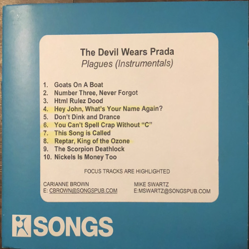 THE DEVIL WEARS PRADA - Plagues (Instrumentals) cover 
