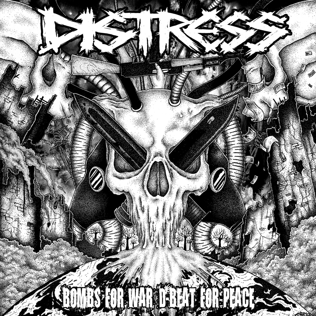 DISTRESS - Bombs For War, D-Beat For Peace cover 