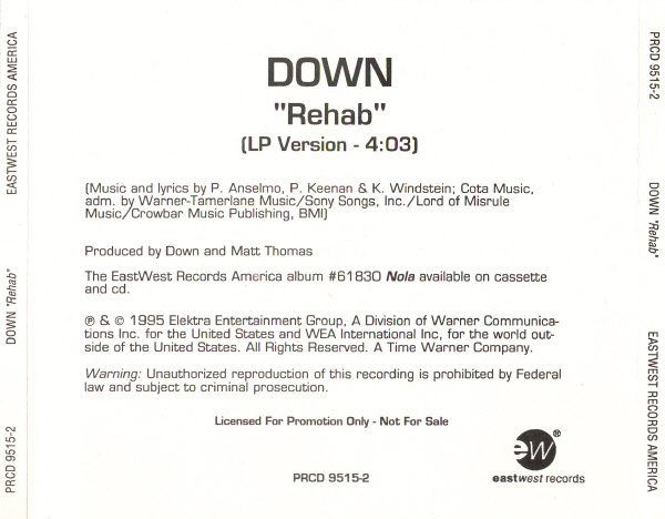 DOWN - Rehab cover 