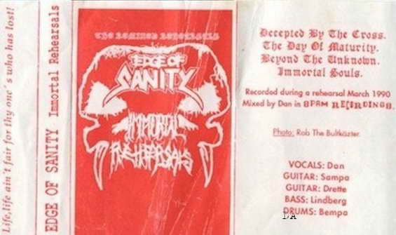 EDGE OF SANITY - The Immortal Rehearsals cover 