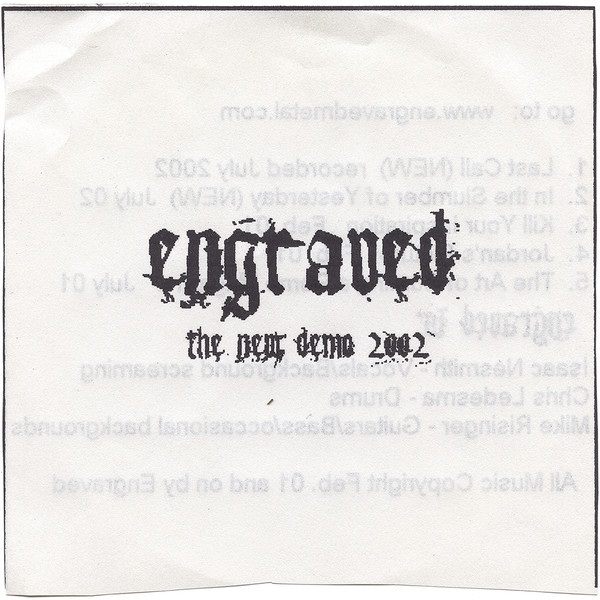 ENGRAVED (CA) - Demo 2002 cover 