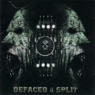 EXHUMATION - Defaced & Split cover 