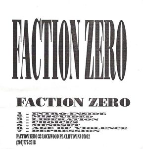 FACTION ZERO - Faction Zero cover 