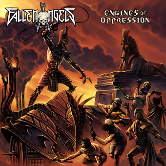 FALLEN ANGELS - Engines of Oppression cover 