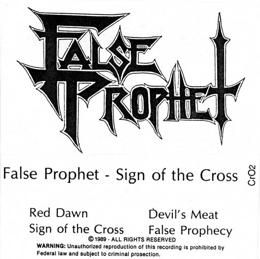 FALSE PROPHET - Sign of the Cross cover 