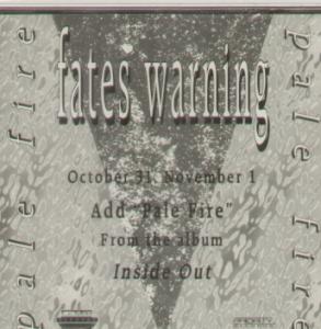 FATES WARNING - Pale Fire cover 
