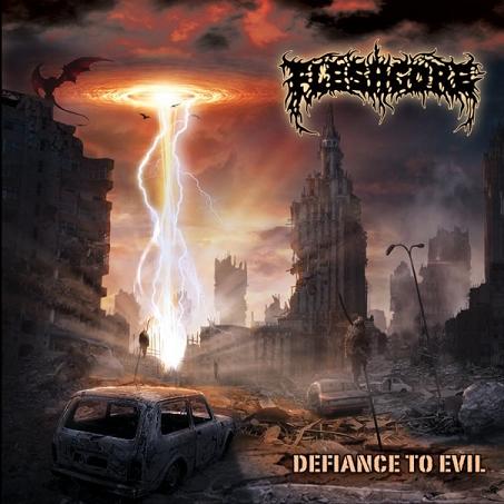 FLESHGORE - Defiance To Evil cover 