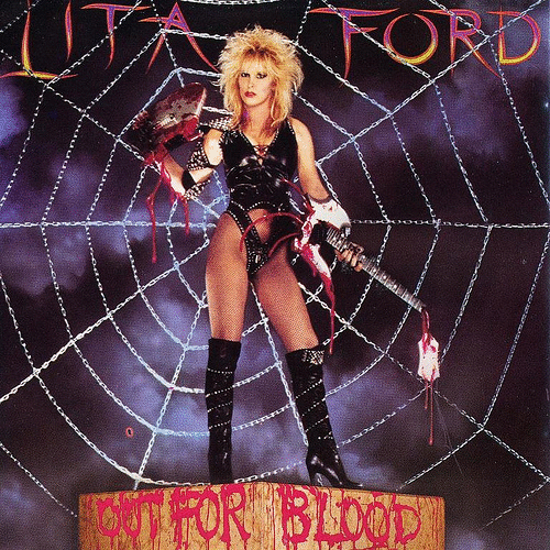 LITA FORD - Out for Blood cover 