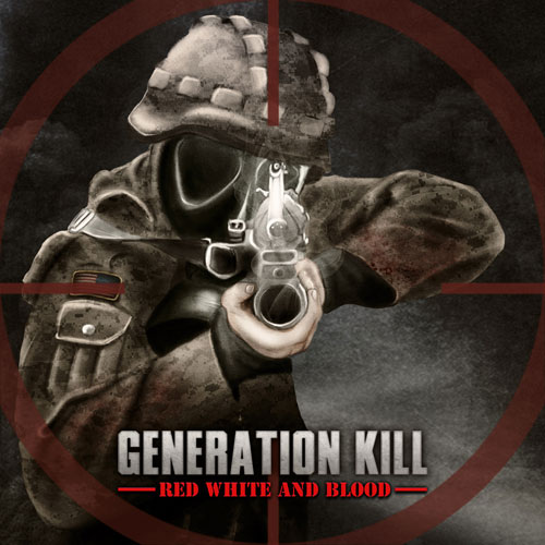 GENERATION KILL - Red, White, and Blood cover 