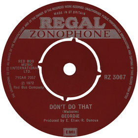 GEORDIE - Don't Do That / Francis Was A rocker cover 