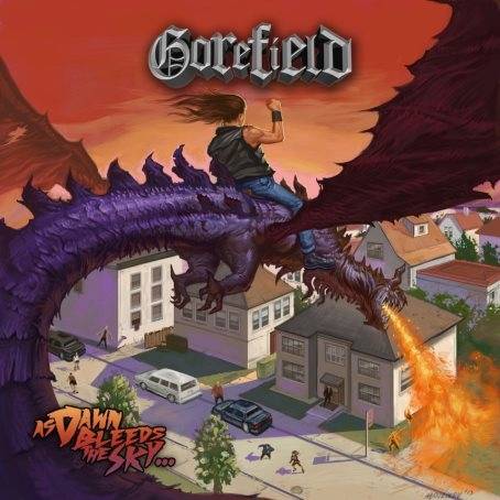 GOREFIELD - As Dawn Bleeds The Sky... cover 