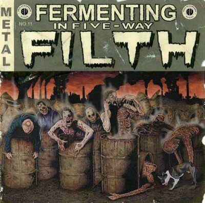 HEINOUS KILLINGS - Fermenting in Five-Way Filth cover 