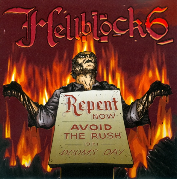 HELLBLOCK 6 - Burnin' Doom cover 