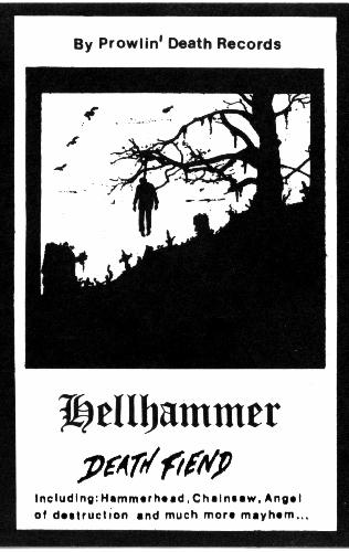 HELLHAMMER - Death Fiend cover 