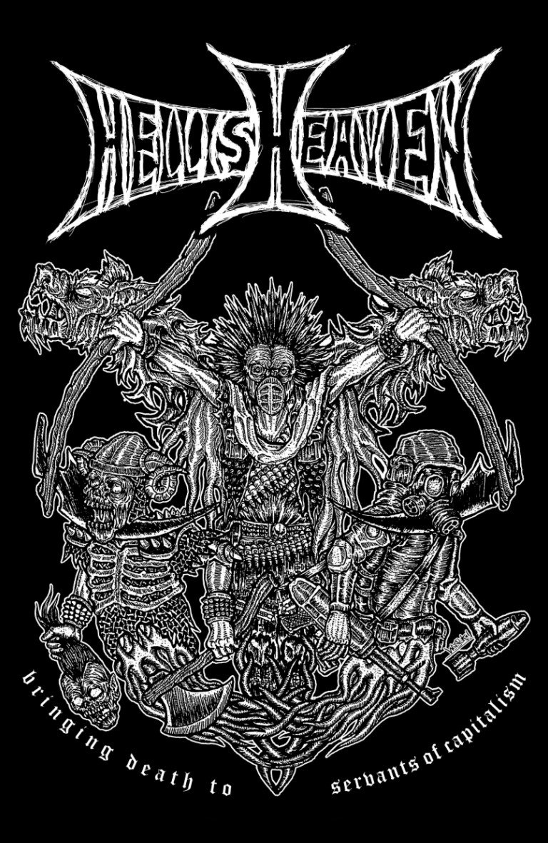 HELLISHEAVEN - Bringing Death To Servants Of Capitalism cover 