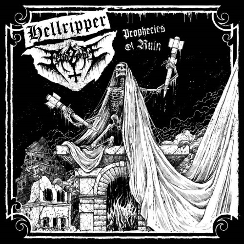 HELLRIPPER - Prophecies of Ruin cover 