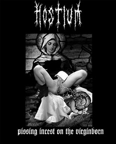 HOSTIUM - Pissing Incest on the Virginborn cover 