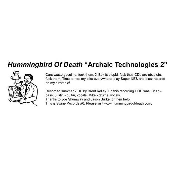 HUMMINGBIRD OF DEATH - Archaic Technologies 2 cover 