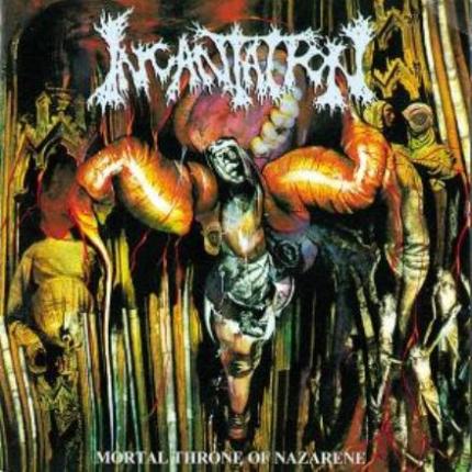 INCANTATION - Mortal Throne of Nazarene cover 