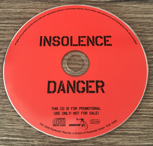 INSOLENCE - Danger cover 