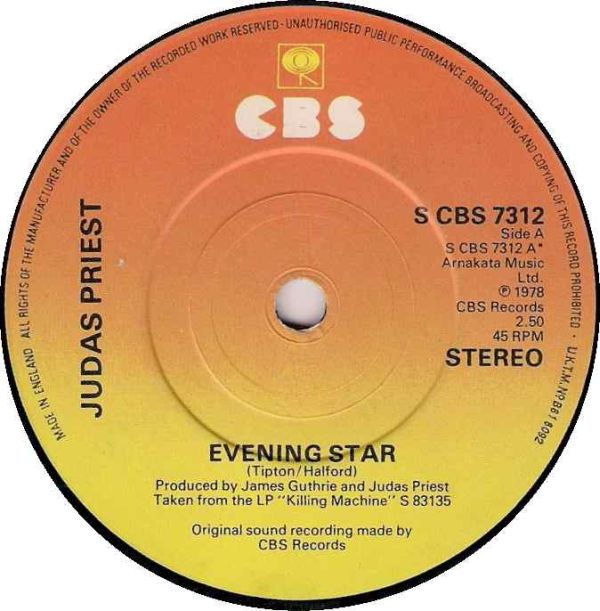 JUDAS PRIEST - Evening Star cover 