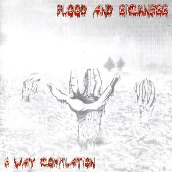 KADAVERFICKER - Blood and Sickness - 6 Way Compilation cover 